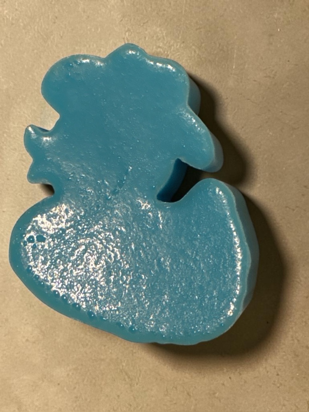 Leather soap duck 3x3in 8oz handmade shea butter based - Picture 2 of 2